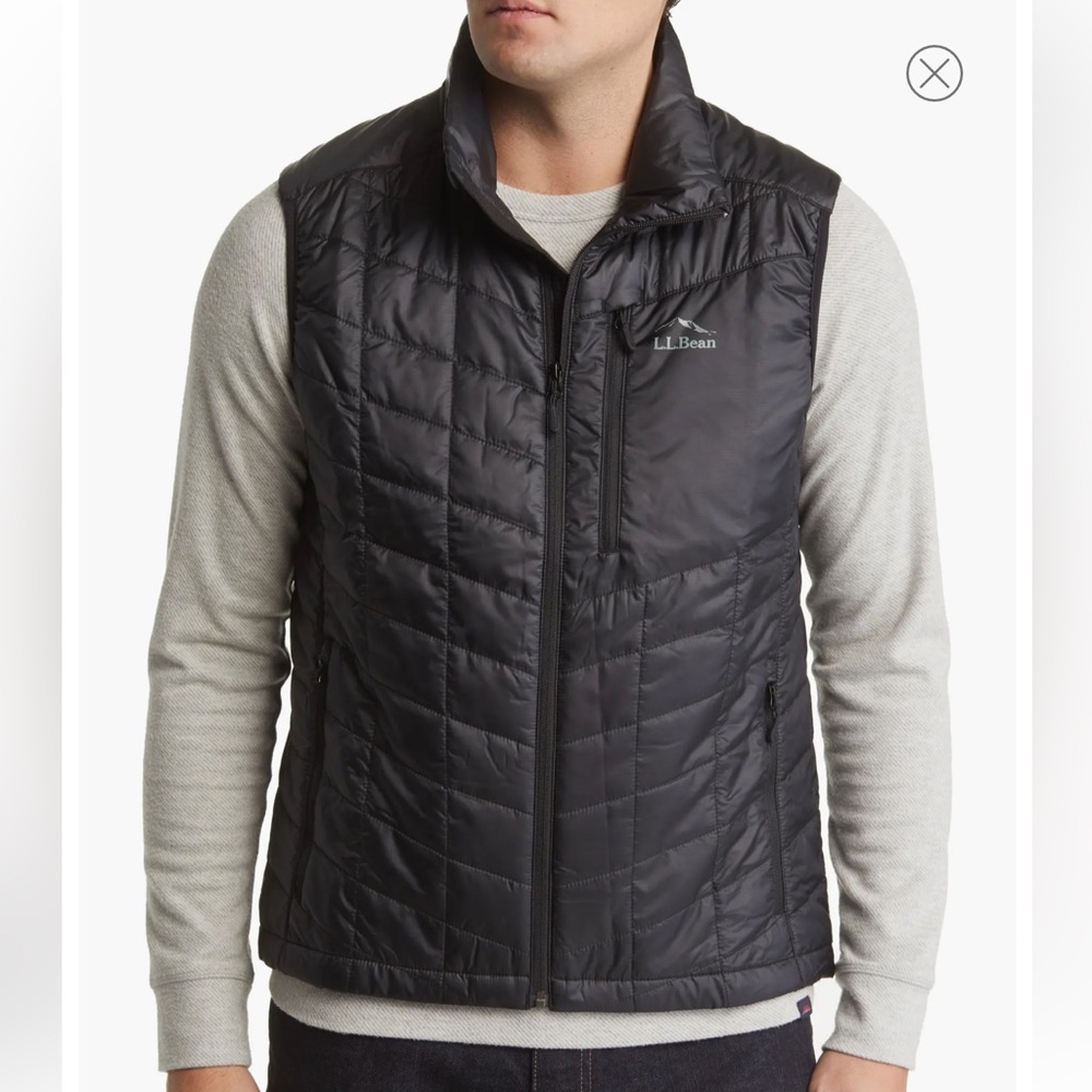 L.L. Bean Black Quilted Packable Puffer Vest
